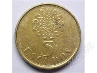 Лот: 72539. Фото: 1. Португалия. 5 эскудо 1990г. Европа