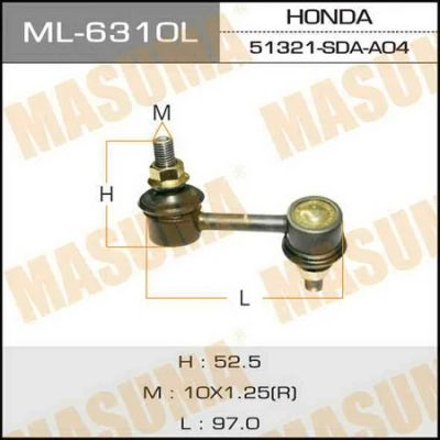 Лот: 18591660. Фото: 1. Линк masuma front lh accord cl7... Ходовая, подвеска, рулевое управление