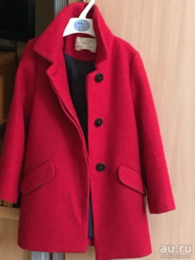 Лот: 13263823. Фото: 1. Пальто детское красное Zara р... Детские карнавальные, праздничные костюмы