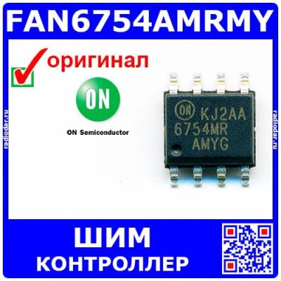 Лот: 24390785. Фото: 1. FAN6754AMRMY - ШИМ контроллер... Микросхемы