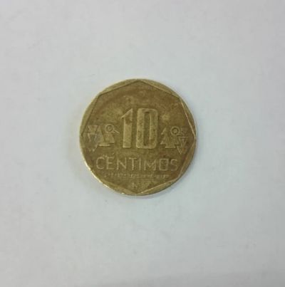 Лот: 25314399. Фото: 1. Монета Перу 10 сентимо 2016г. Америка