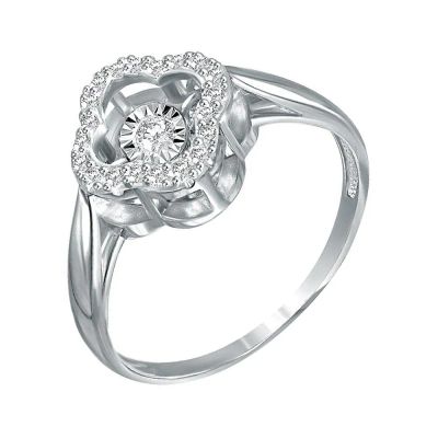 Лот: 23789705. Фото: 1. Золотое кольцо с бриллиантами. Кольца, перстни