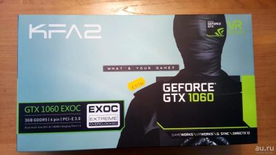 Лот: 11705768. Фото: 1. KFA2 GeForce GTX 1060 EX OC 3GB. Видеокарты