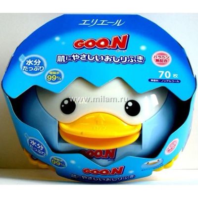 Лот: 5010454. Фото: 1. Влажные салфетки GOON пластик... Детская гигиена
