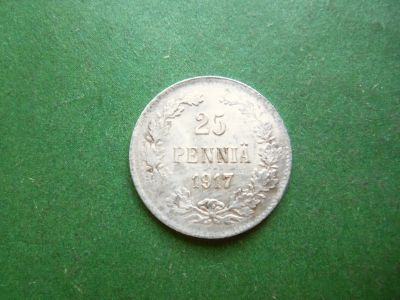 Лот: 25323123. Фото: 1. Русская Финляндия 25 пенни 1917... Россия до 1917 года
