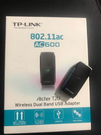 Лот: 16699829. Фото: 1. TP-LINK Archer T2U AC600. WiFi, Bluetooth адаптеры