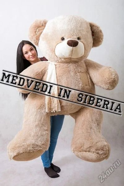 Лот: 5143781. Фото: 1. Большой плюшевый мишка, медведь... Мягкие