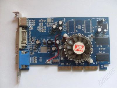 Лот: 450015. Фото: 1. ATI 9600 128mb w/tv. Видеокарты