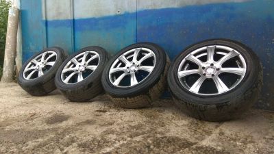 Лот: 14279994. Фото: 1. Stilauto R16+Bridgestone 205/55... Шины на дисках