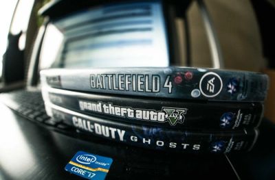 Лот: 4034889. Фото: 1. Gta 5 + COD Ghosts PS3 Playstation... Игры для консолей