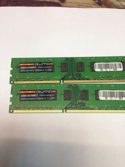 Лот: 6198847. Фото: 1. Память оперативная QUMO DDR 3... Оперативная память