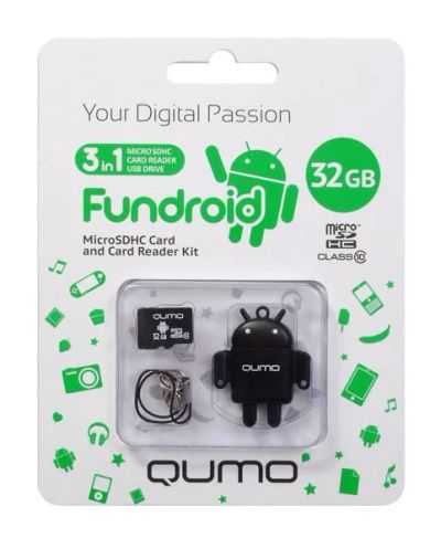 Лот: 4654150. Фото: 1. Карта памяти Microsdhc 32Gb Qumo... Карты памяти
