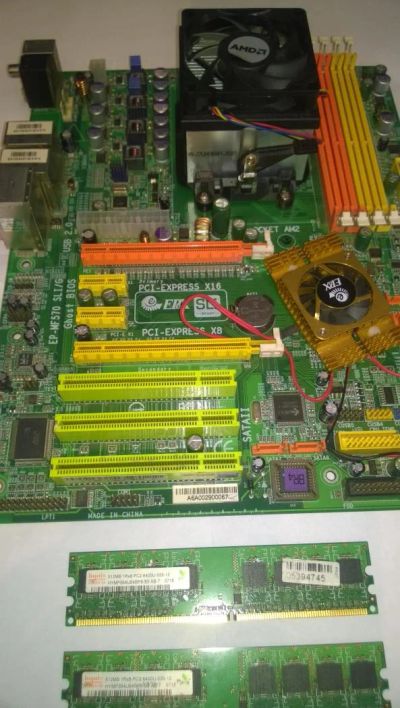 Лот: 5298472. Фото: 1. EPOX EP-MF570 SLI/G Socket AM2... Материнские платы