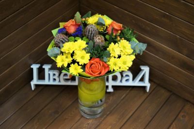 Лот: 8590326. Фото: 1. Цветы, букет № 793 Доставка цветов... Свежие цветы