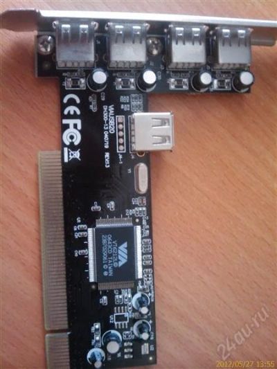 Лот: 1847060. Фото: 1. Контроллер Acorp USB 2.0 5 портов... Платы расширения, контроллеры, доп. порты