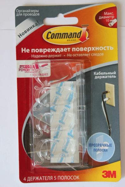 Лот: 7117496. Фото: 1. 17301 CLR Легкоудаляемый прозрачный... Крючки, вешалки