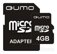 Лот: 897955. Фото: 1. Карта памяти microSDHC QUMO 4... Карты памяти