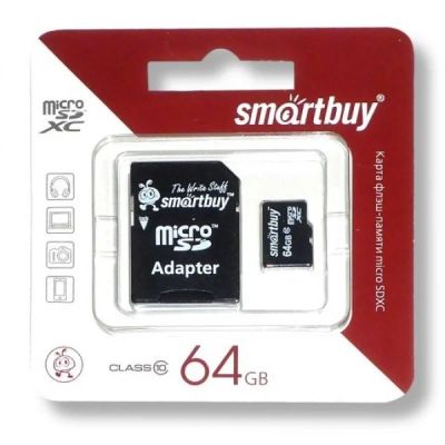 Лот: 6628749. Фото: 1. Карта памяти SmartBuy 64 Gb microSDXC... Карты памяти