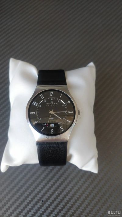 Лот: 14457488. Фото: 1. Мужские часы Skagen Leather Classic... Оригинальные наручные часы