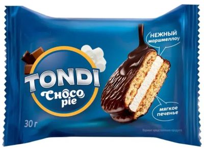 Лот: 24789927. Фото: 1. Печенье Tondi choco Pie. Печенье, вафли, пряники