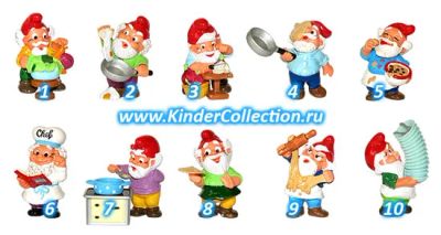Лот: 4458718. Фото: 1. Серия Гномы на кухне. Игрушки