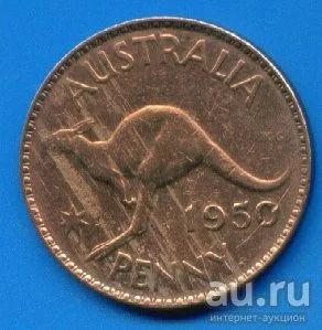 Лот: 8759002. Фото: 1. Австралия 1 пенни 1950 Георг 6... Австралия и Океания