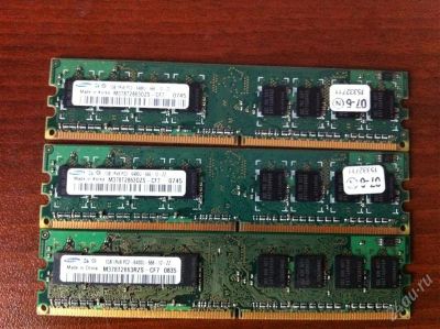 Лот: 1130534. Фото: 1. Память DDR2 Samsung 1 Gb. Оперативная память