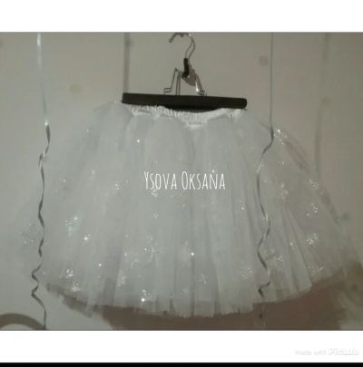 Лот: 8716317. Фото: 1. Пышная Юбка снежинки на 5-6 лет. Детские карнавальные, праздничные костюмы