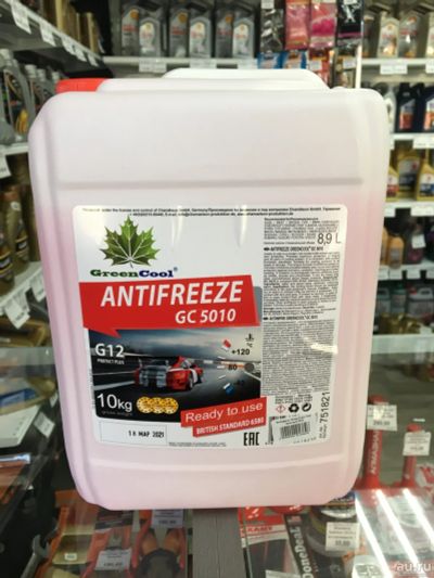 Лот: 19014810. Фото: 1. Антифриз красный GreenCool G12... Масла, жидкости
