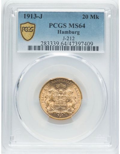 Лот: 21580945. Фото: 1. золотая монета 20 марок 1913 г... Европа