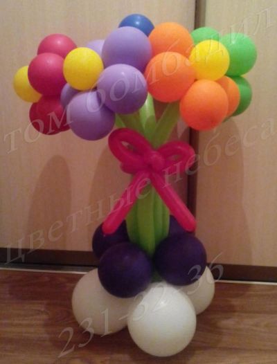 Лот: 6213718. Фото: 1. Цветы из шариков 5" (12 см). Воздушные... Воздушные шары