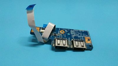 Лот: 16503180. Фото: 1. Б/У плата с разъемами USB на шлейфе... Печатные платы