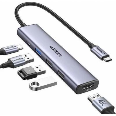 Лот: 21590964. Фото: 1. USB-хаб UGREEN CM478 USB-C To... USB хабы