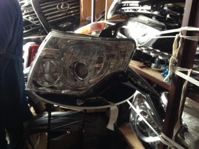 Лот: 4479492. Фото: 1. Mitsubishi pajero 4 фара левая... Оптика и освещение