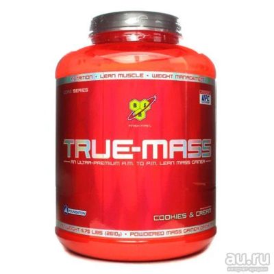 Лот: 9283344. Фото: 1. Гейнер bsn true mass 2.61 кг. Спортивное питание, витамины