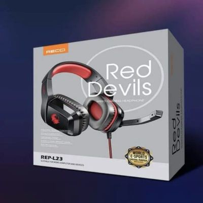 Лот: 22147431. Фото: 1. ГАРНИТУРА RECCI RED DEVIL REP-L23... Наушники, гарнитуры