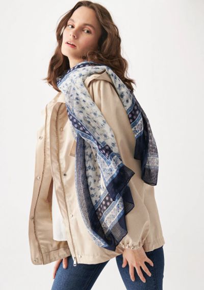 Лот: 22568243. Фото: 1. Шарф Scarf Mavi. Шарфы, платки