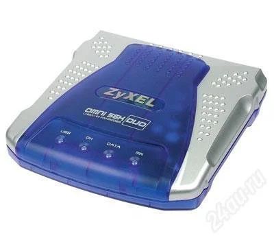 Лот: 771281. Фото: 1. Zyxel omni 56k duo (комплект)новый. Проводные модемы