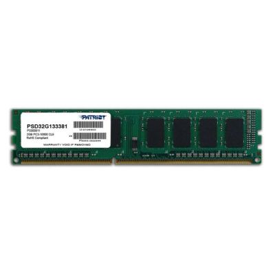 Лот: 9347425. Фото: 1. Patriot PSD32G133381 DDR3 - 2Гб... Оперативная память