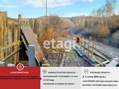 Лот: 25296941. Фото: 1. участок , дачный посёлок Бирюса-11... Земельные участки
