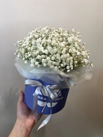 Лот: 21732711. Фото: 1. Композиция из гипсофилы. Свежие цветы