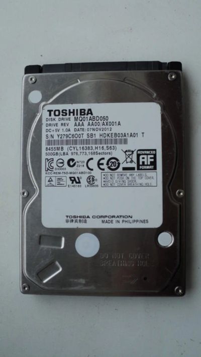 Лот: 6816050. Фото: 1. Тошиба. Жёсткие диски (HDD)