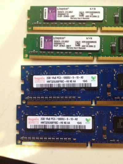 Лот: 8045668. Фото: 1. Память Hynix Kingston 8gb 4планки... Оперативная память