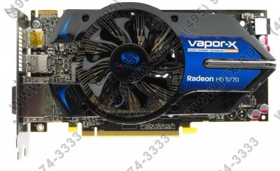 Лот: 10468189. Фото: 1. Sapphire Radeon HD5770 Vapor-X... Видеокарты