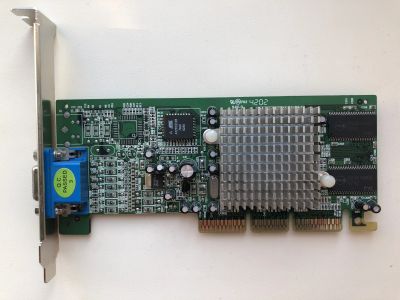 Лот: 25038356. Фото: 1. AGP 32Mb GeForce 2 MX400 Ретро. Видеокарты
