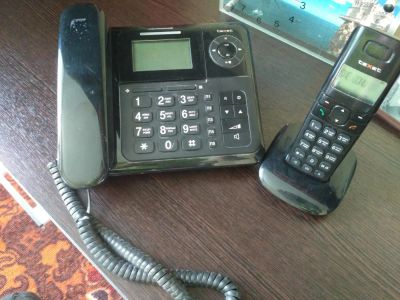 Лот: 10023497. Фото: 1. Радиотелефон TX-D7055A с АОН... DECT и радиотелефоны