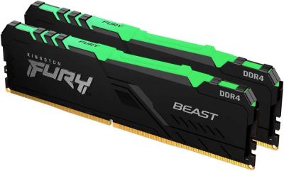 Лот: 18727697. Фото: 1. Память Kingston Fury Beast RGB... Оперативная память