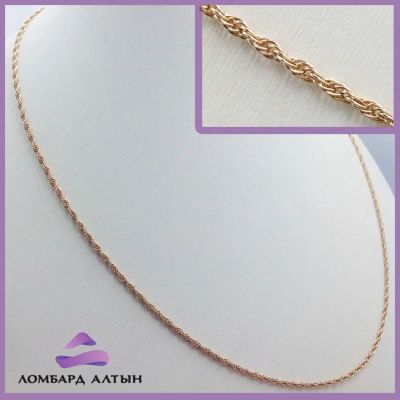 Лот: 7984135. Фото: 1. Золотая цепь 585 пробы. Вес 3... Цепочки