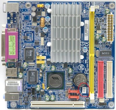 Лот: 4533620. Фото: 1. mITX GA-C7V7-RH. со встроенным... Материнские платы