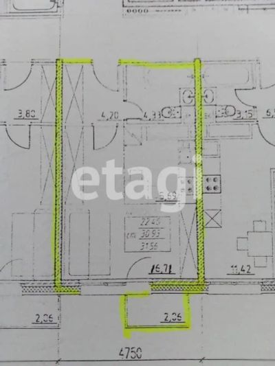 Лот: 22555281. Фото: 1. Продам 1-комн. кв. 32 кв.м. Красноярск... Квартиры, студии
